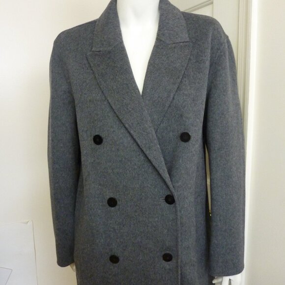 Theory Double-breasted Wool & Cashmere Oversize Coat - Picture 7 of 10